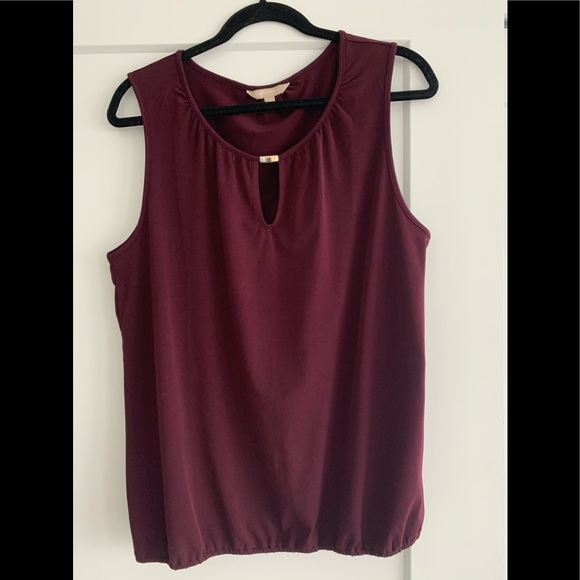 Banana Republic Rich Burgundy sleeveless top